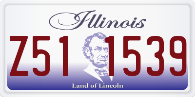 IL license plate Z511539