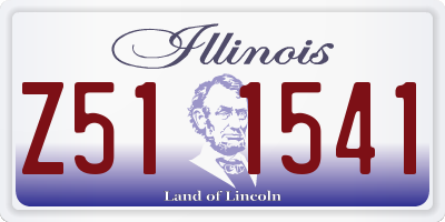 IL license plate Z511541