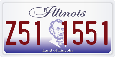 IL license plate Z511551