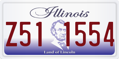 IL license plate Z511554