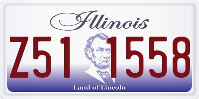 IL license plate Z511558
