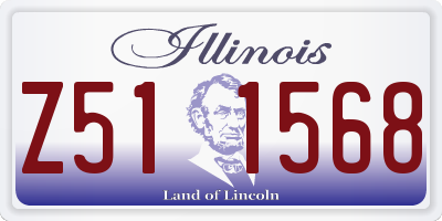 IL license plate Z511568