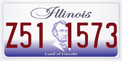 IL license plate Z511573