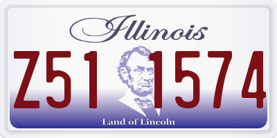IL license plate Z511574