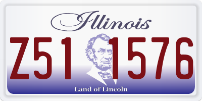 IL license plate Z511576