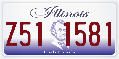 IL license plate Z511581