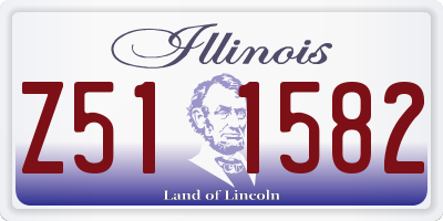 IL license plate Z511582