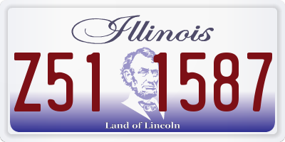 IL license plate Z511587