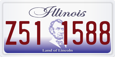 IL license plate Z511588