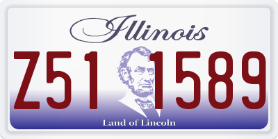 IL license plate Z511589
