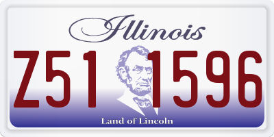 IL license plate Z511596