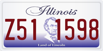 IL license plate Z511598