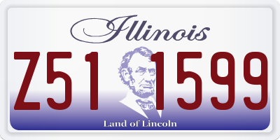 IL license plate Z511599