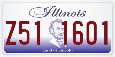 IL license plate Z511601