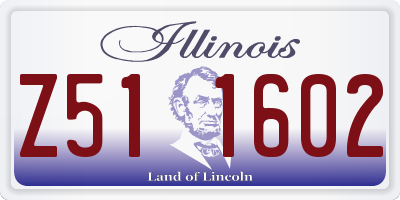 IL license plate Z511602