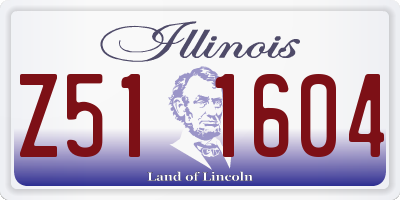 IL license plate Z511604