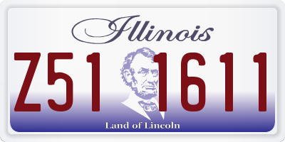 IL license plate Z511611