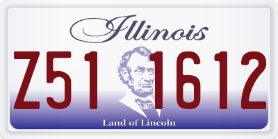 IL license plate Z511612