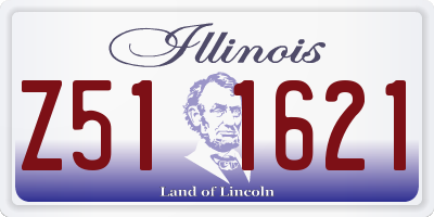 IL license plate Z511621