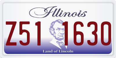 IL license plate Z511630