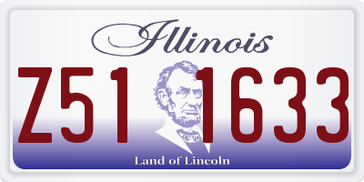 IL license plate Z511633