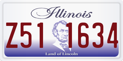 IL license plate Z511634