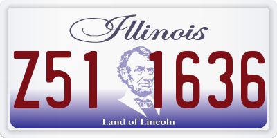 IL license plate Z511636