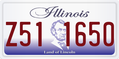 IL license plate Z511650