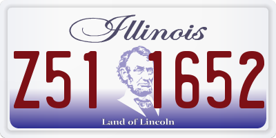 IL license plate Z511652