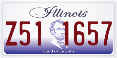 IL license plate Z511657