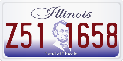 IL license plate Z511658