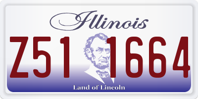 IL license plate Z511664