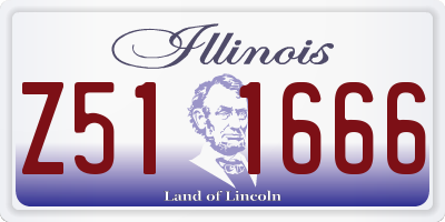 IL license plate Z511666