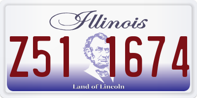 IL license plate Z511674