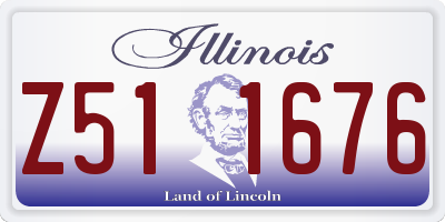 IL license plate Z511676