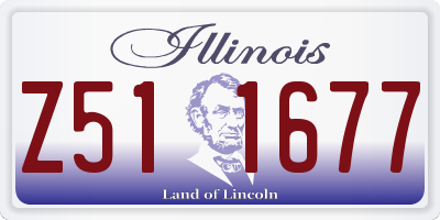 IL license plate Z511677