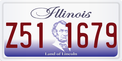 IL license plate Z511679
