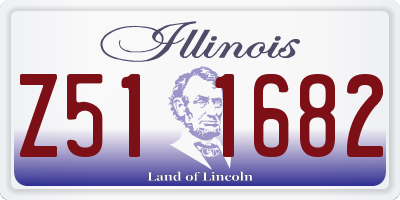 IL license plate Z511682