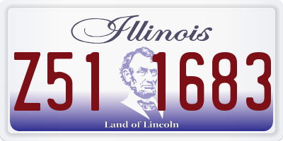 IL license plate Z511683