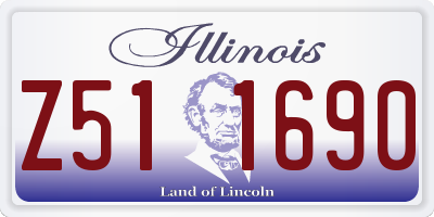 IL license plate Z511690