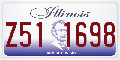 IL license plate Z511698
