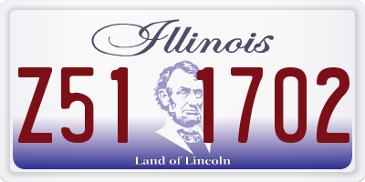 IL license plate Z511702
