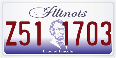 IL license plate Z511703