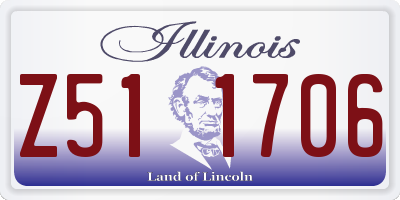 IL license plate Z511706
