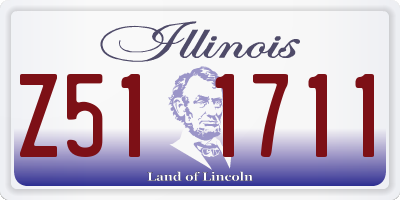 IL license plate Z511711