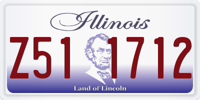 IL license plate Z511712