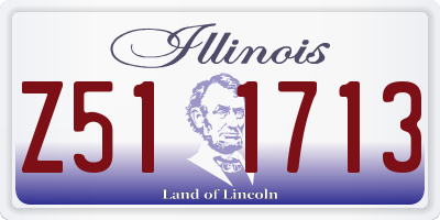 IL license plate Z511713