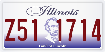 IL license plate Z511714