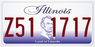 IL license plate Z511717