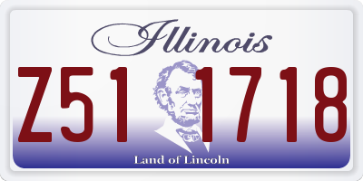 IL license plate Z511718